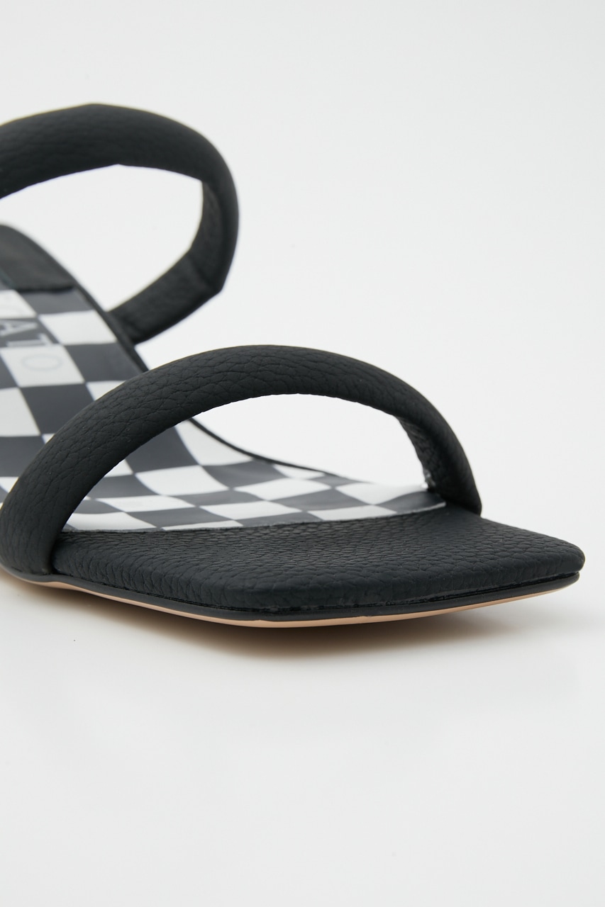 スクエアストレンジサンダル BLK 22.5cm