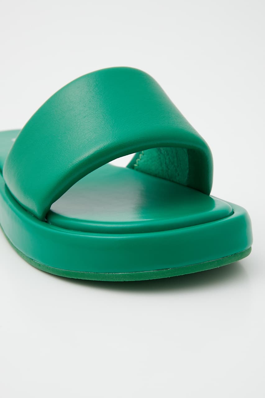 ラウンディッシュスリッパサンダル GRN 22.0cm