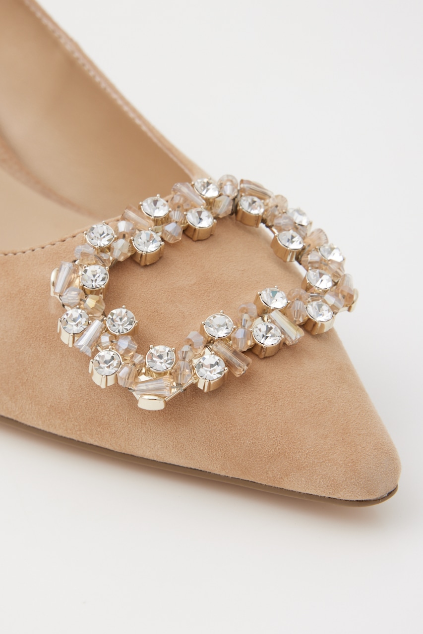 ジュールバックルパンプス D/BEG 24.0cm