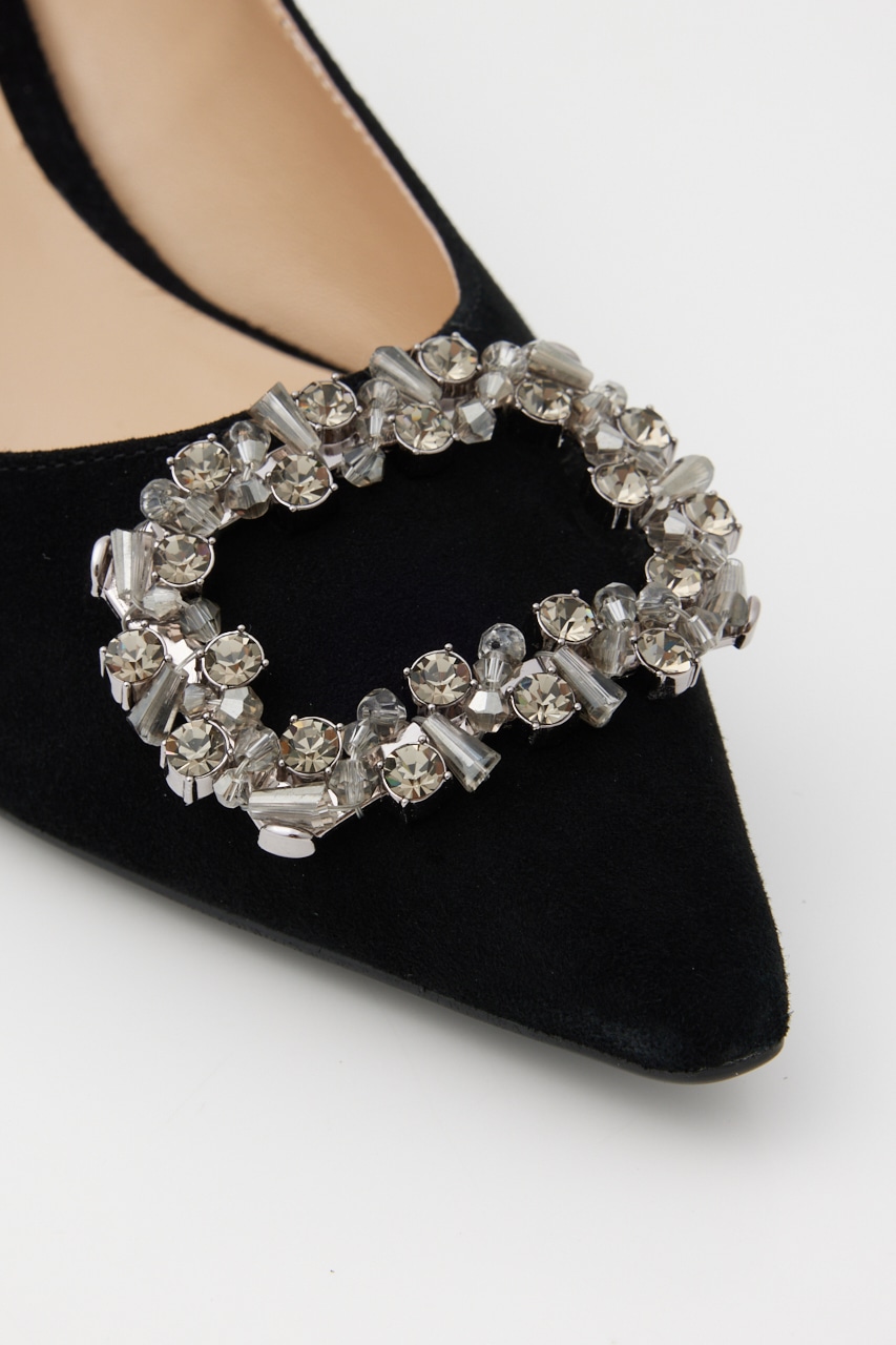 ジュールバックルパンプス D/BLK 22.5cm