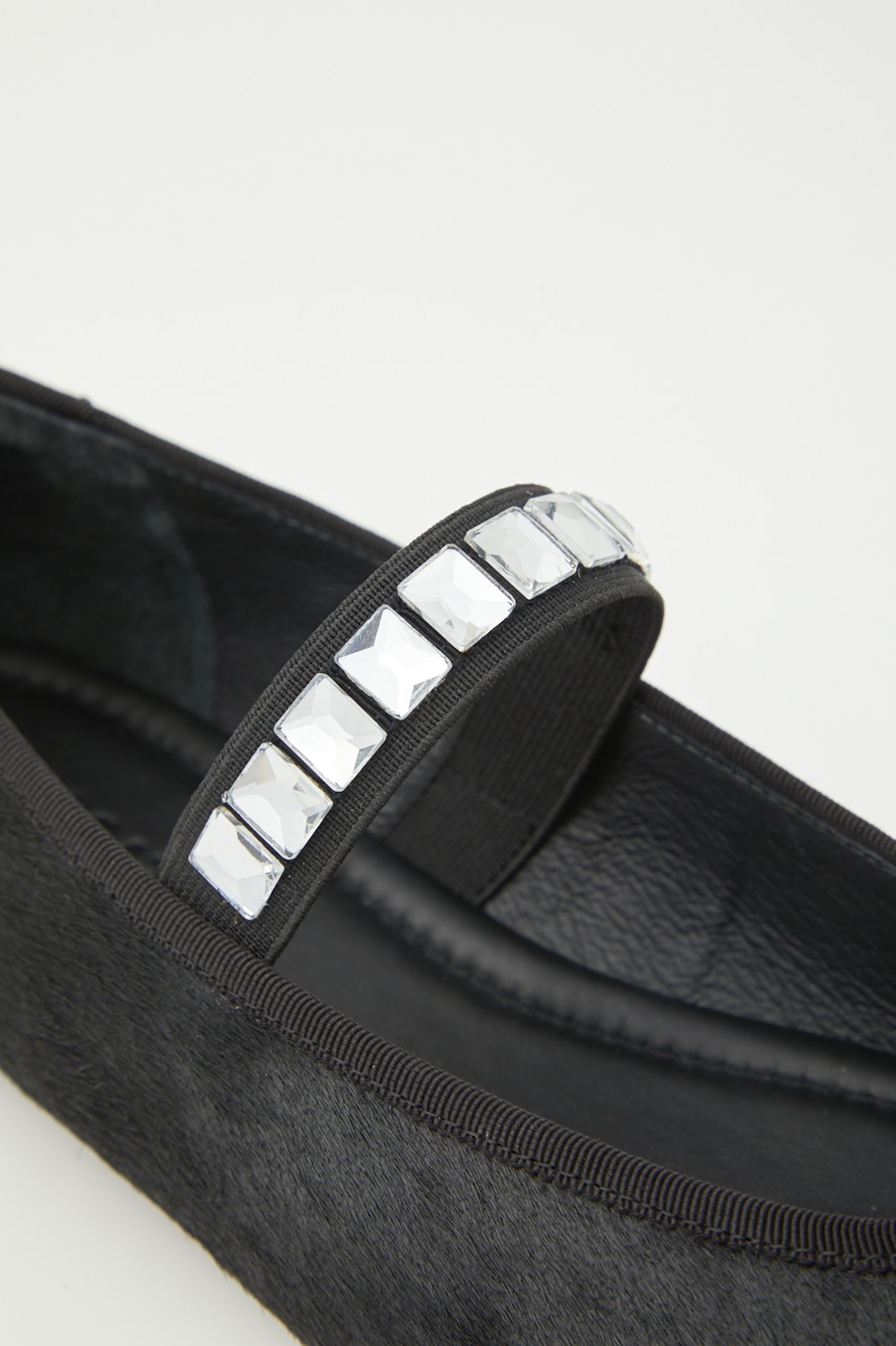 ラシャドメリージェーンフラット BLK 23.5cm