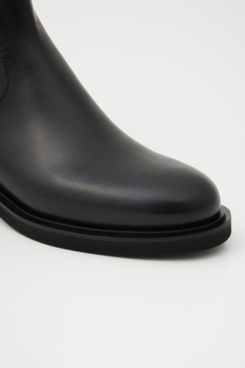 クラウスルリブニットコンビブーツ BLK 24.5cm