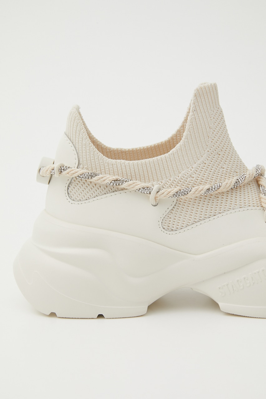 ツイストMIXニットスリッポン WHT 24.5cm