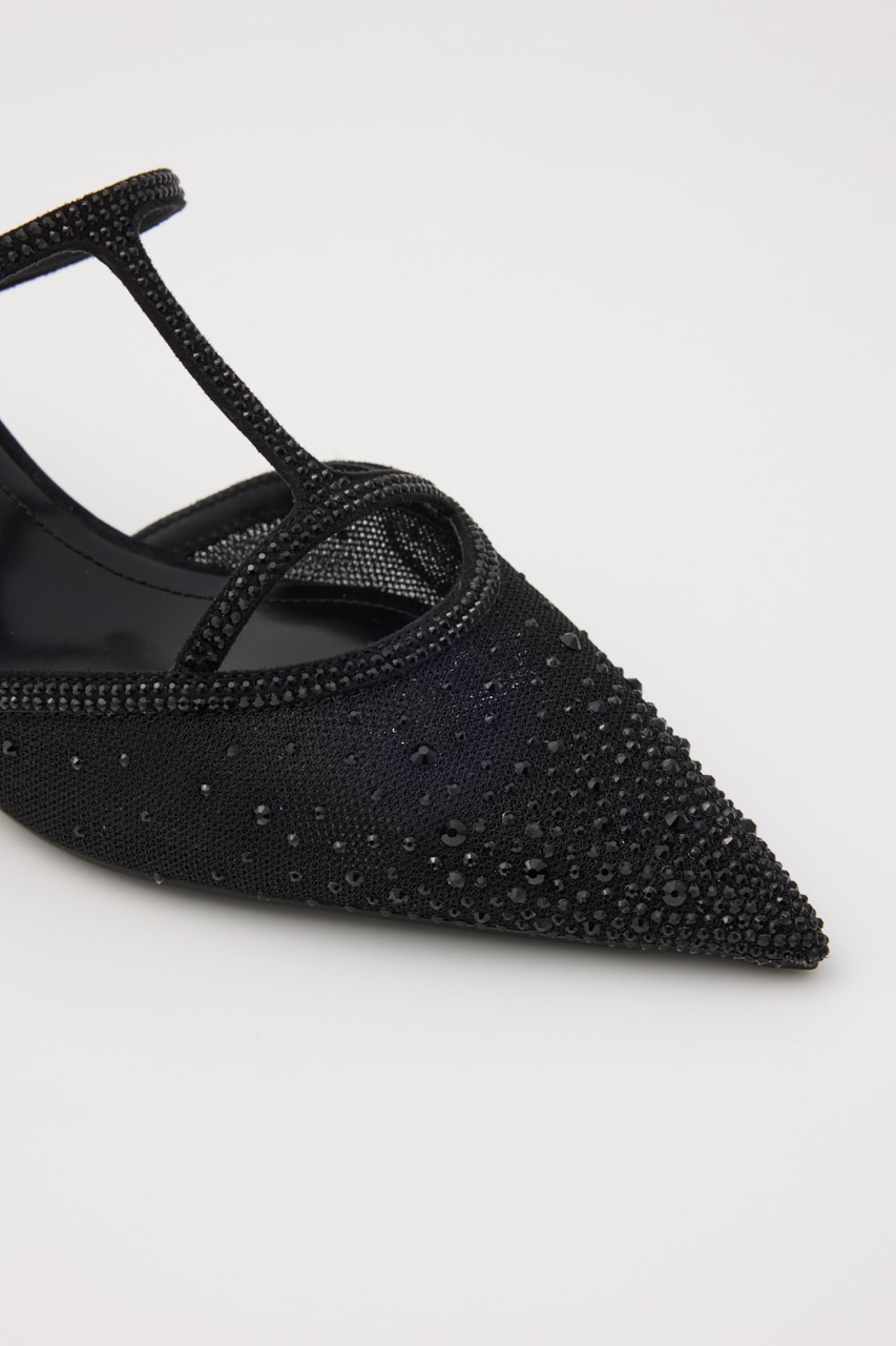 バブエラシースルーミュール BLK 24.5cm