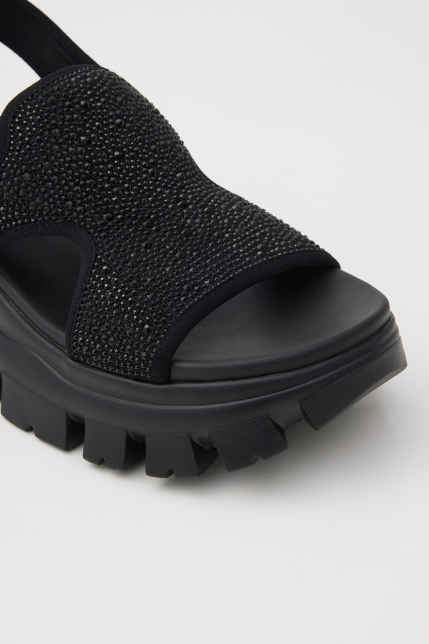 コメットラギッドソールサンダル BLK 23.0cm