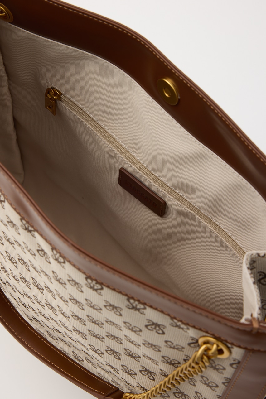 モノグラムスクエアトートバッグ 柄BRN FREE