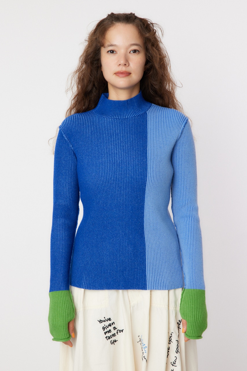 RODEO CROWNS WIDE BOWL | BLOCK COLOR KNIT TOPS (ニット