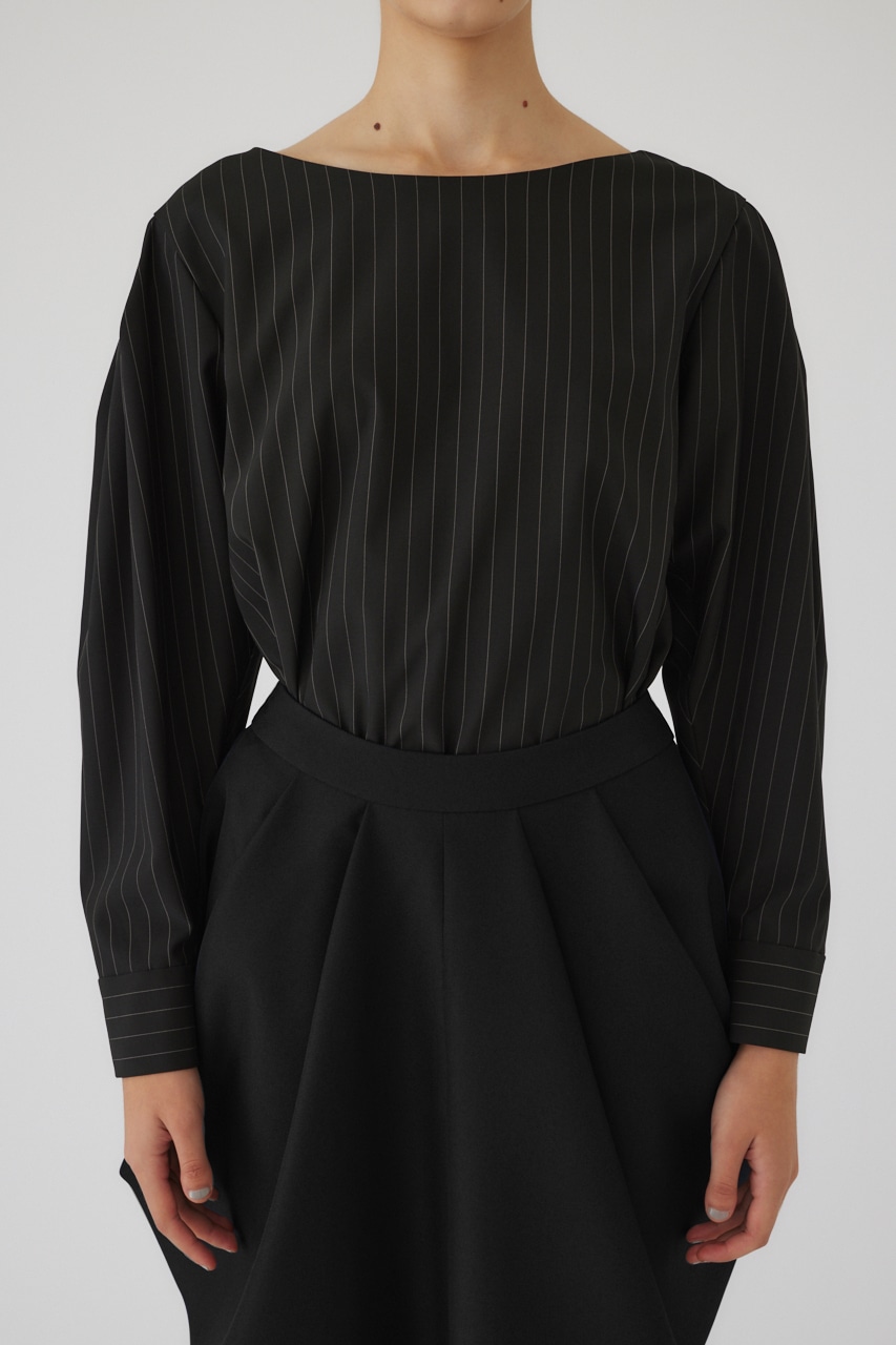 【LIMITED SALE】Shoulder volume scarf set BLK FREE