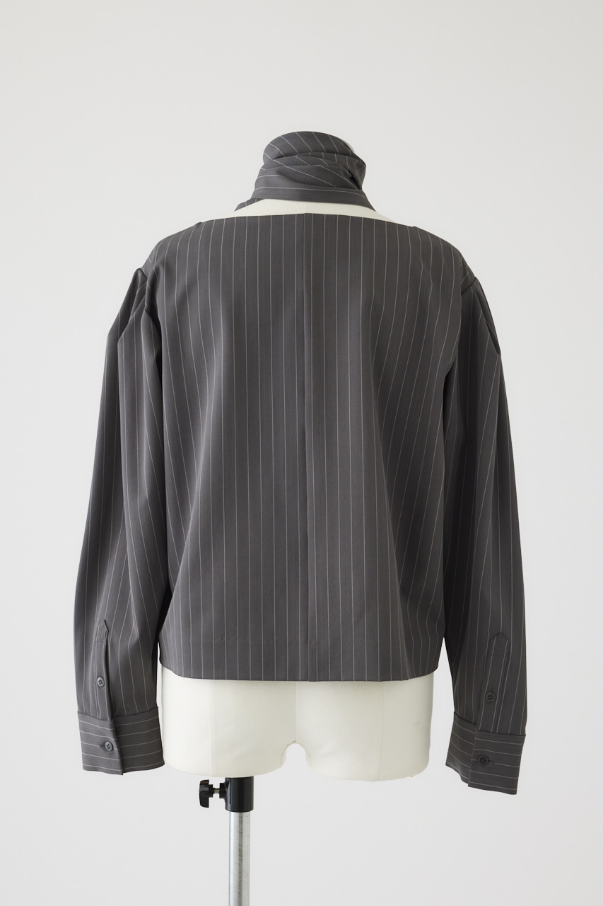 【LIMITED SALE】Shoulder volume scarf set GRY FREE