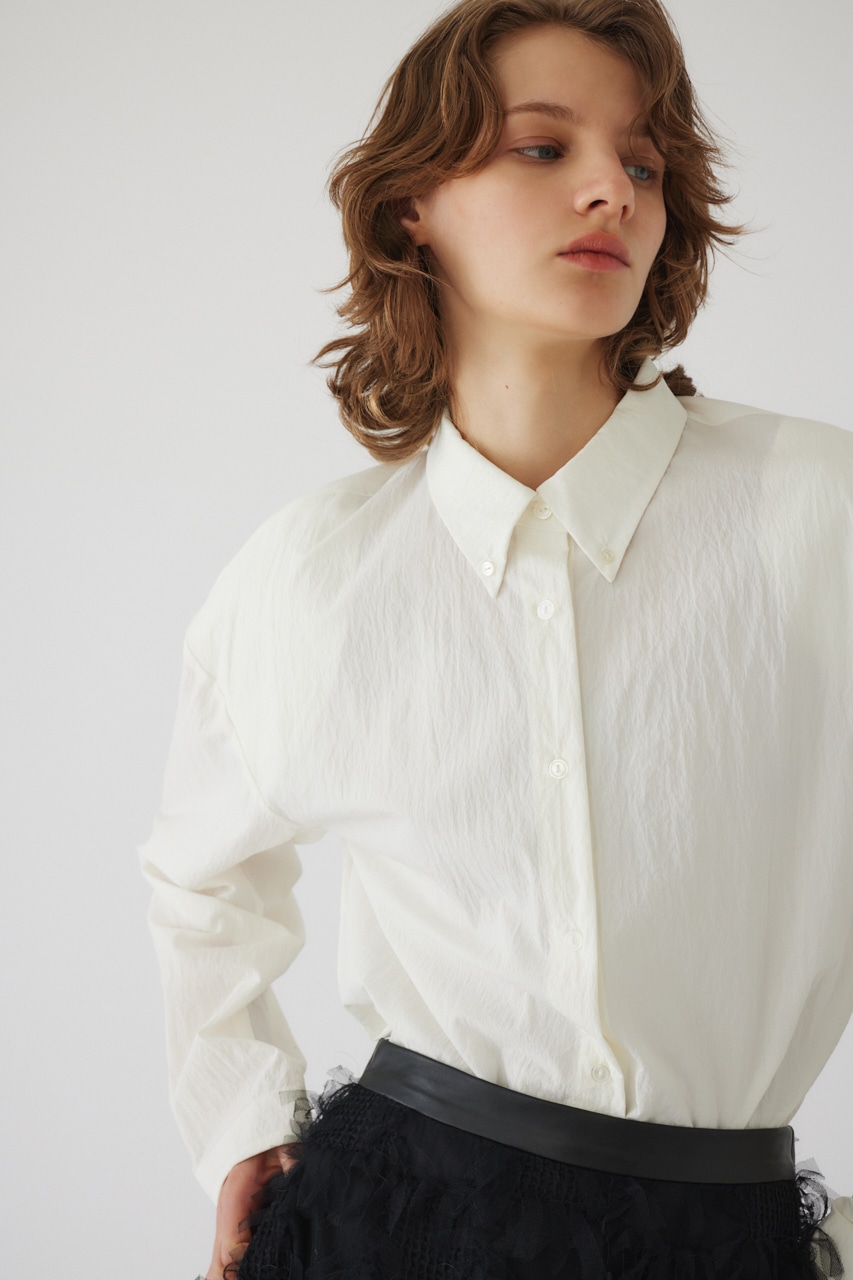 【LIMITED SALE】Power shoulder SH WHT FREE