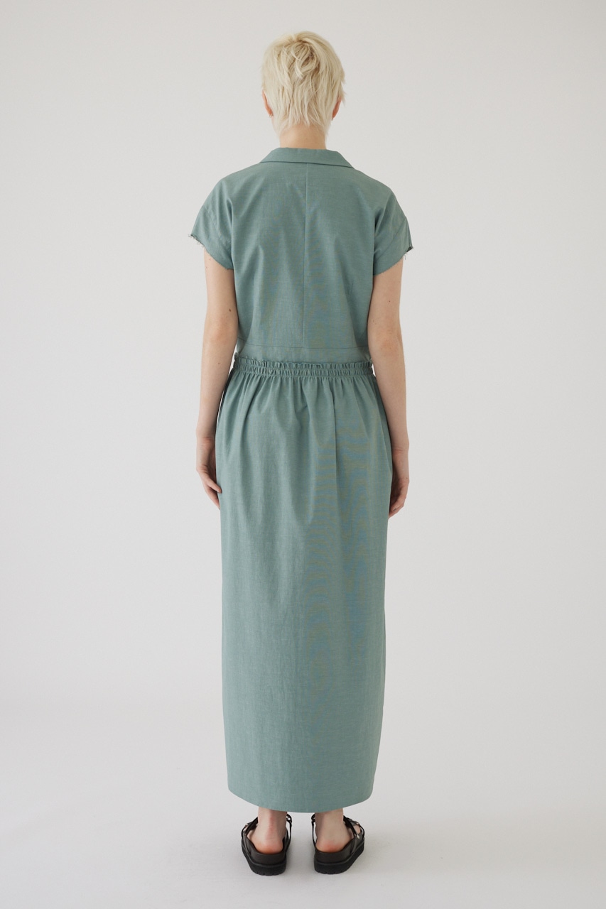 Waist narrow long dress L/BLU 38