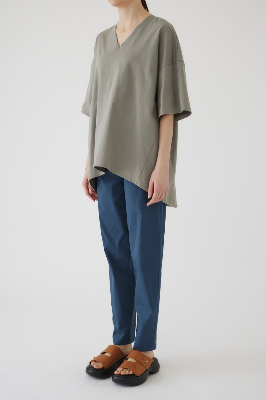 Oversized round T/SH L/GRY FREE