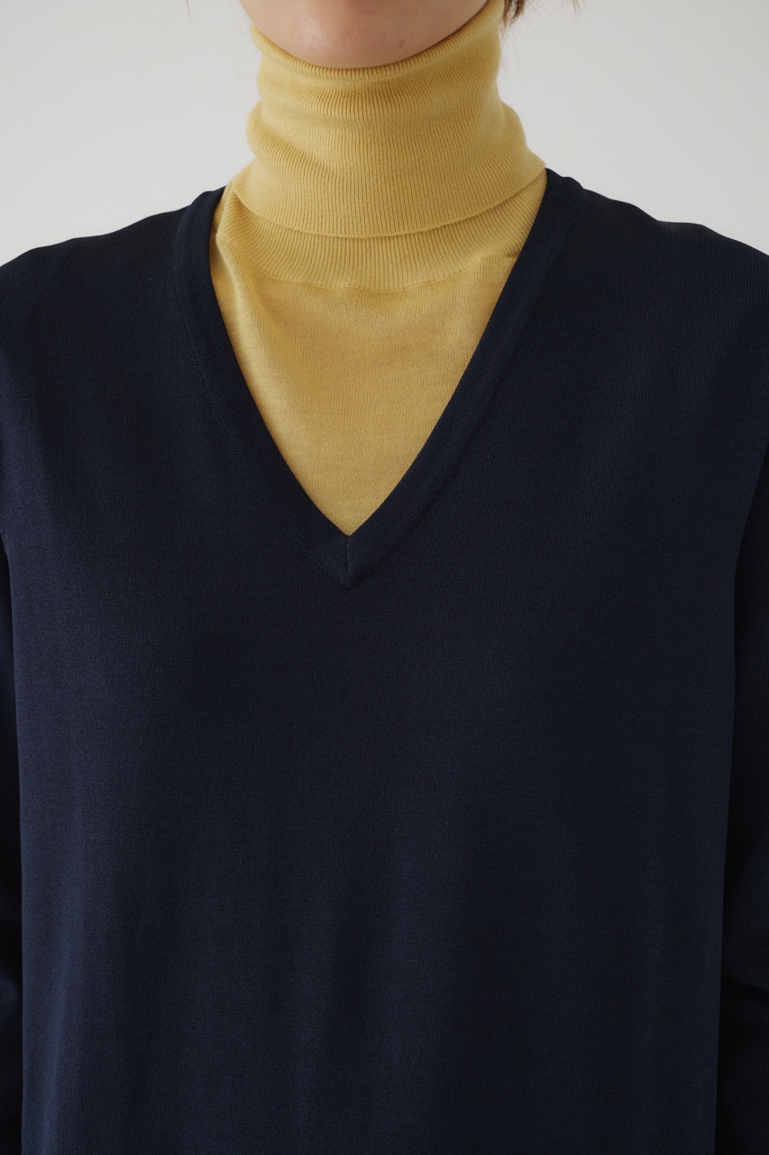 【LIMITED SALE】Fringe flare dress NVY 36