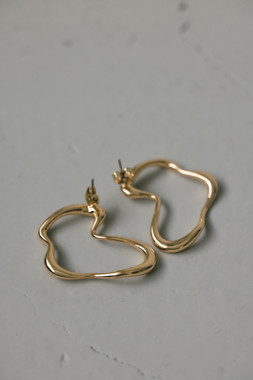 アートラインモチーフピアス GLD FREE