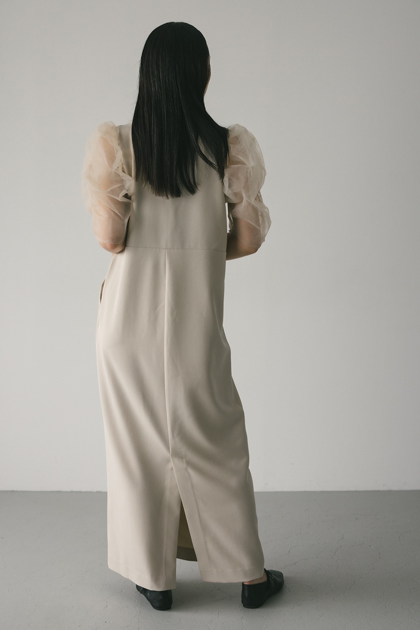 コンビネーションテーラーワンピース L/BEG M