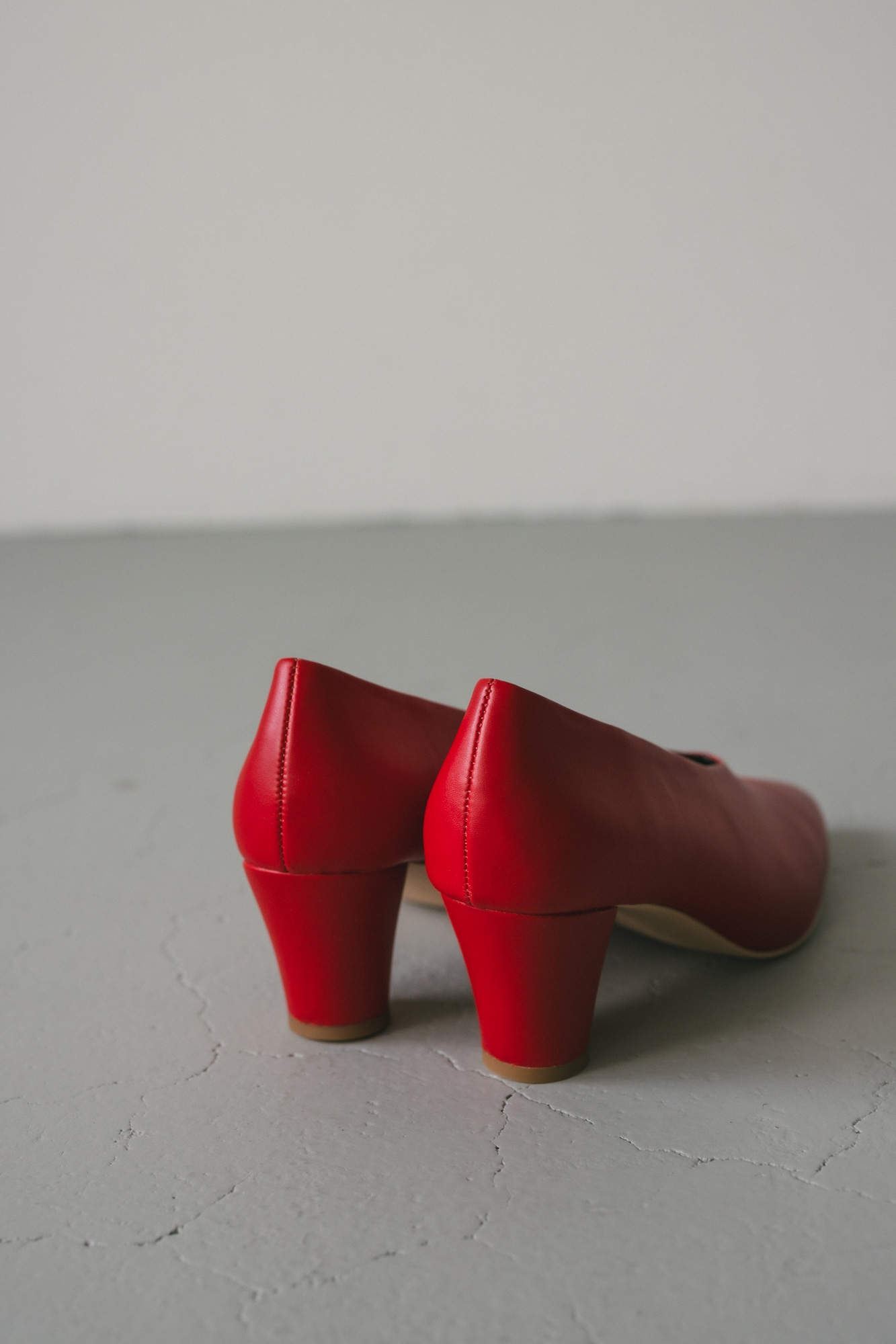 ポインテッドトゥパンプス RED S