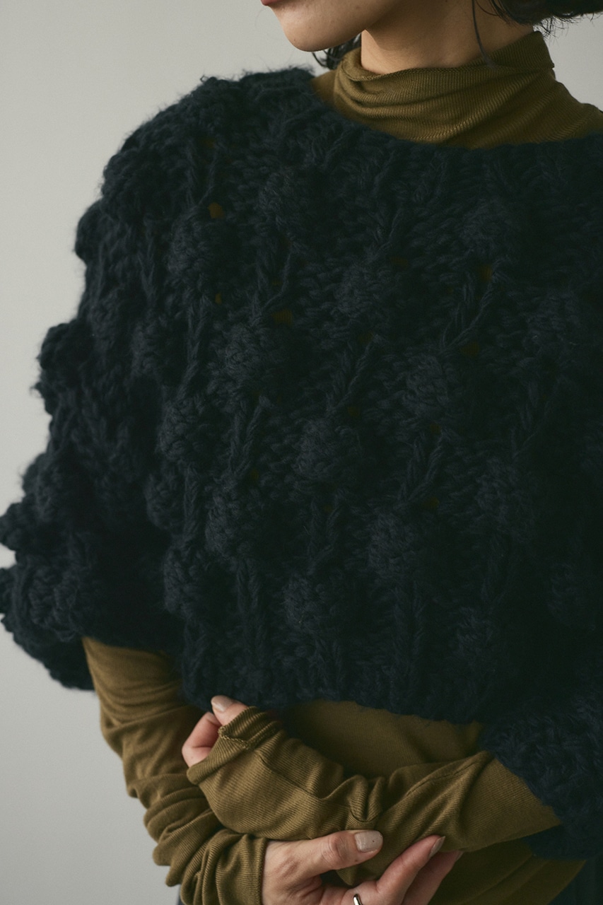 バブルボールハンドニット BLK FREE