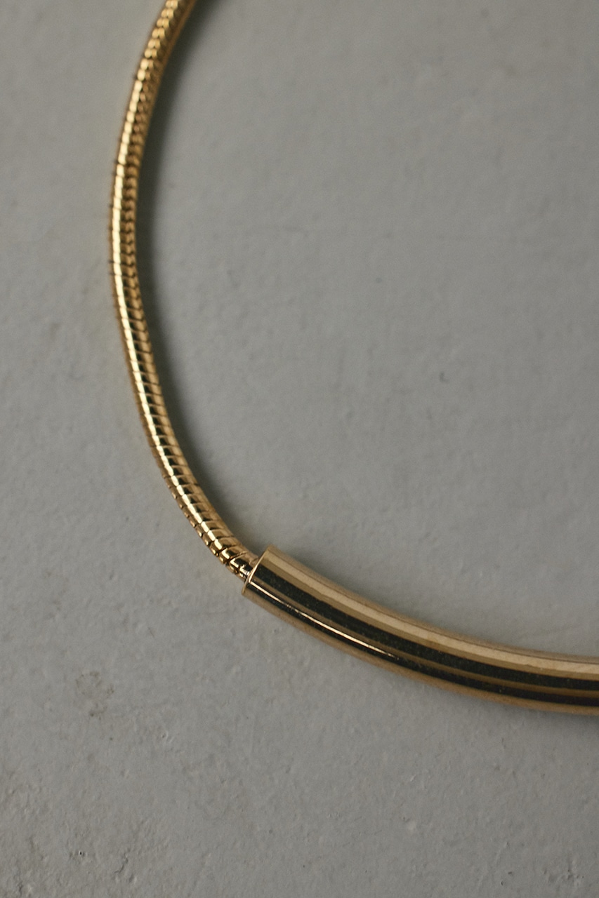 カーブラインチェーンブレスレット GLD FREE