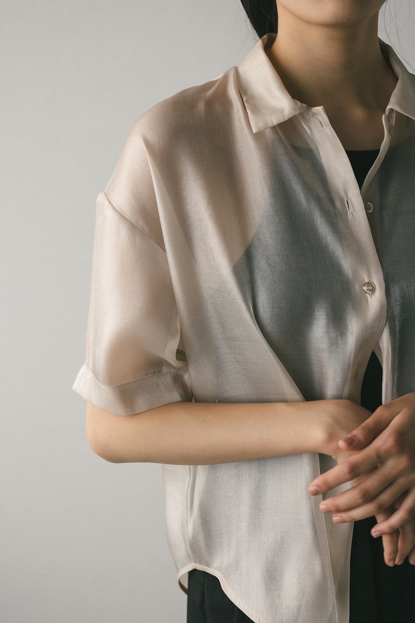 メタリックシアーシャツ IVOY FREE