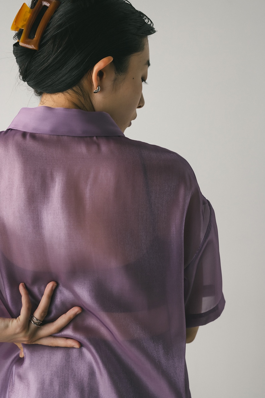 メタリックシアーシャツ L/PUR FREE