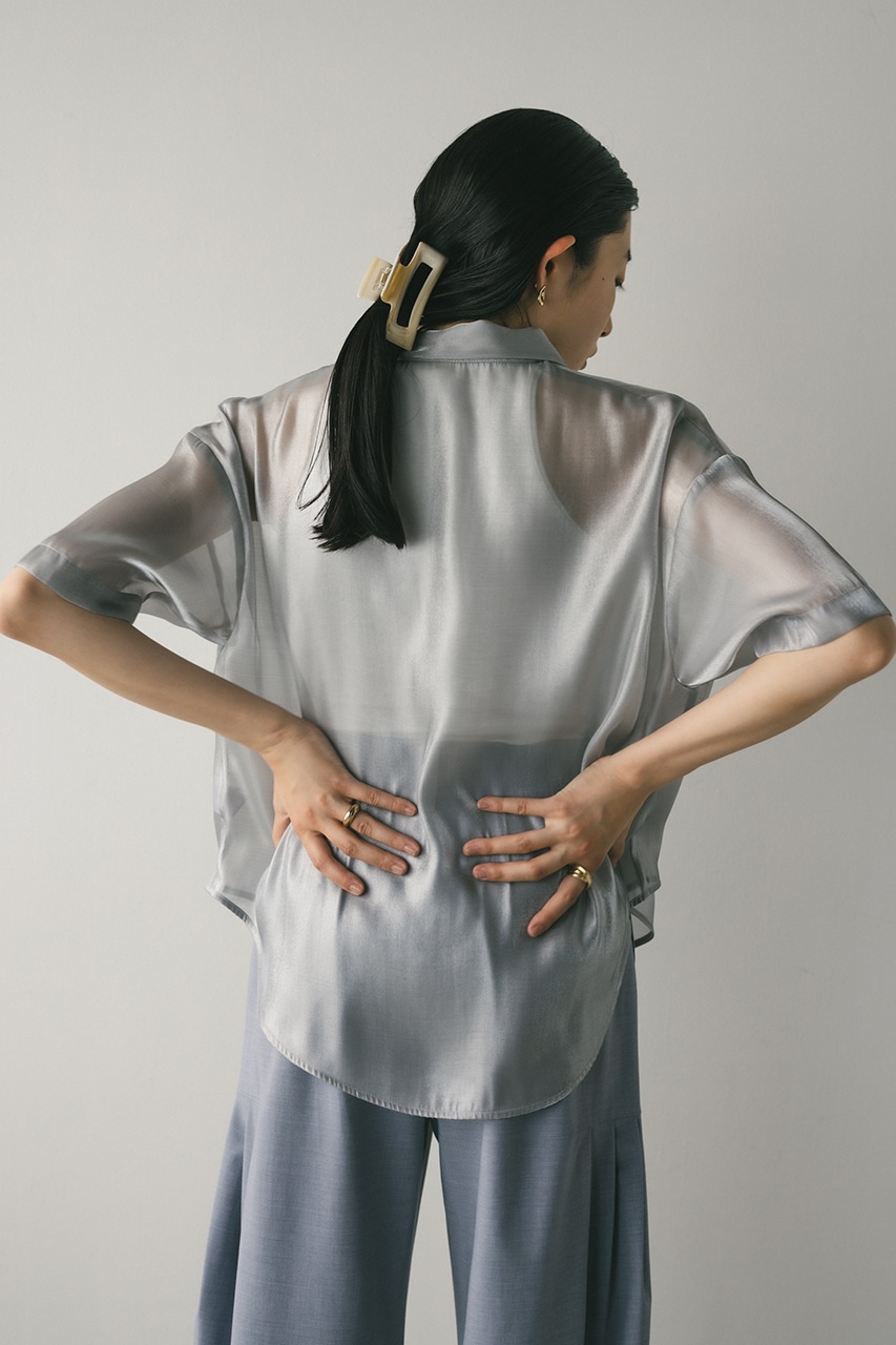 メタリックシアーシャツ SLV FREE