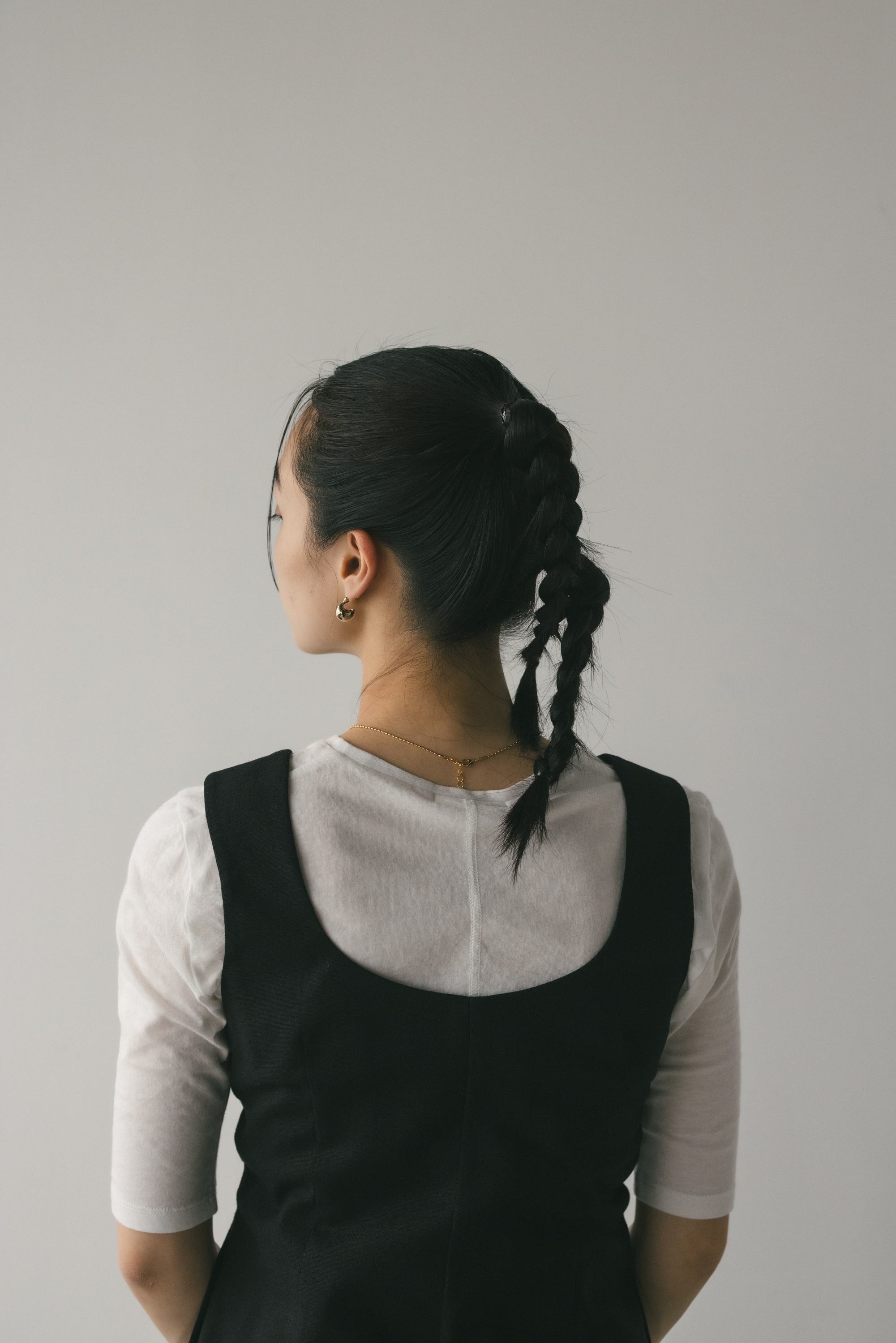 STYLEMIXER | リネンミックスカーブネックベスト (その他