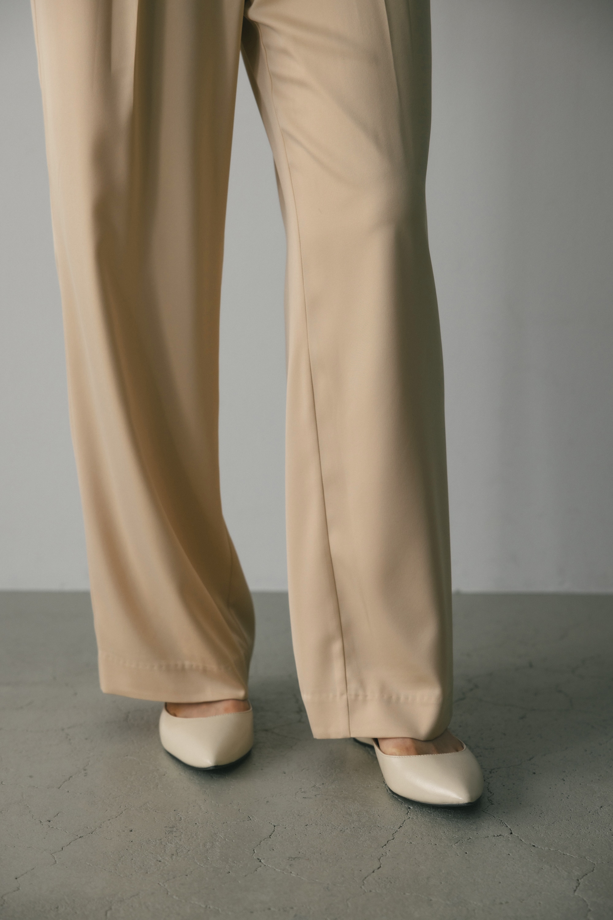 STYLEMIXER | マットサテンタックパンツ (パンツ ) |SHEL'TTER