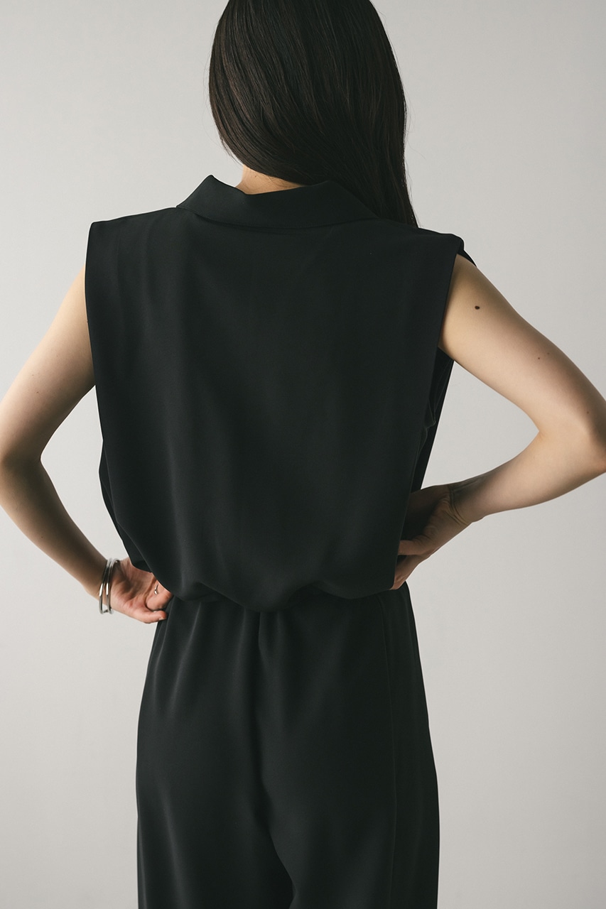 コンフォートヘムギャザートップ BLK FREE