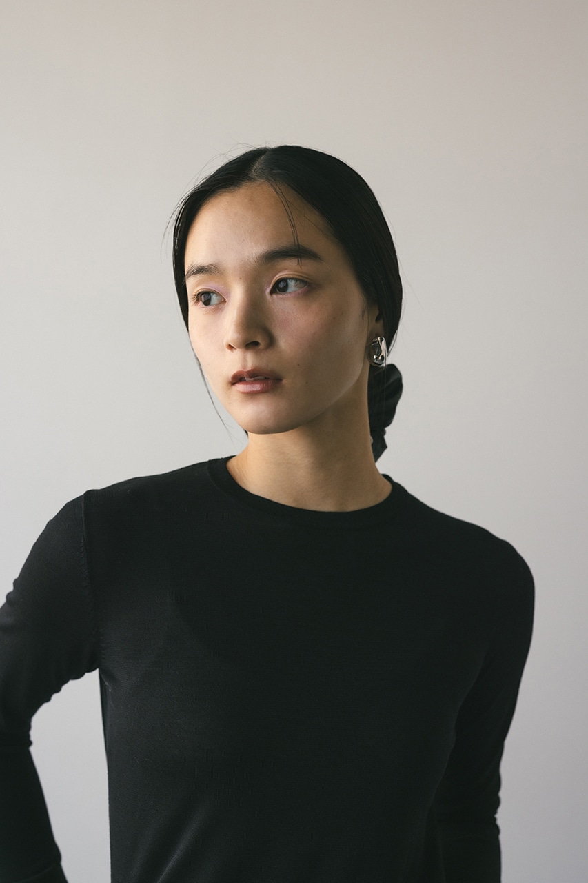 スリットスリーブニット BLK FREE