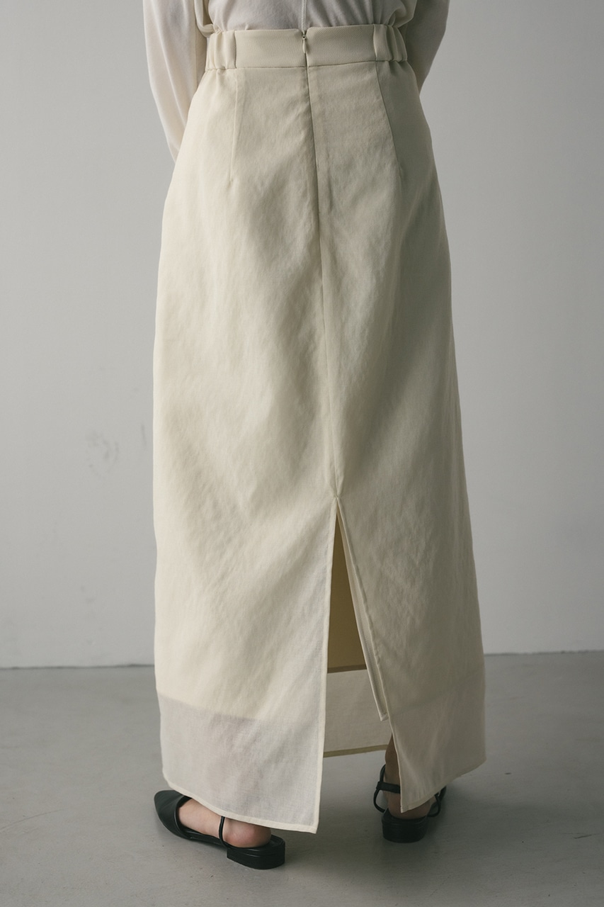 シアーレイヤードスカート IVOY M