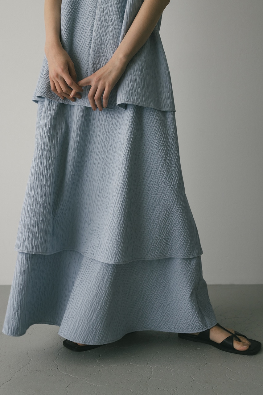 ティアードキャミワンピース SAX M