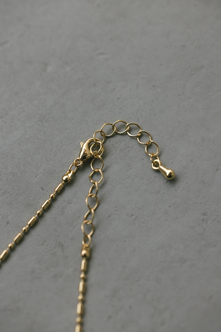 ミニマルランダムチェーンネックレス GLD FREE