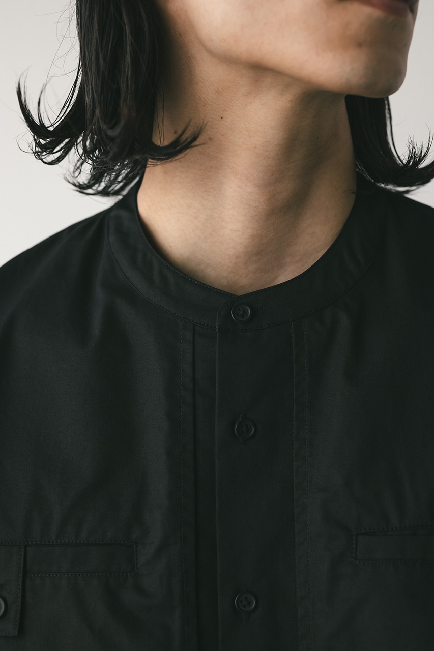 ビッグポケットフラップシャツ BLK M