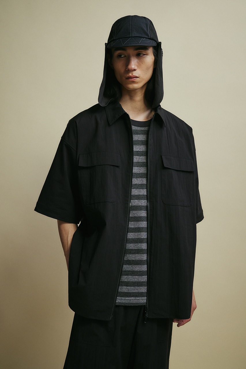 ACTIVE撥水デタッチャブルシャツ BLK M