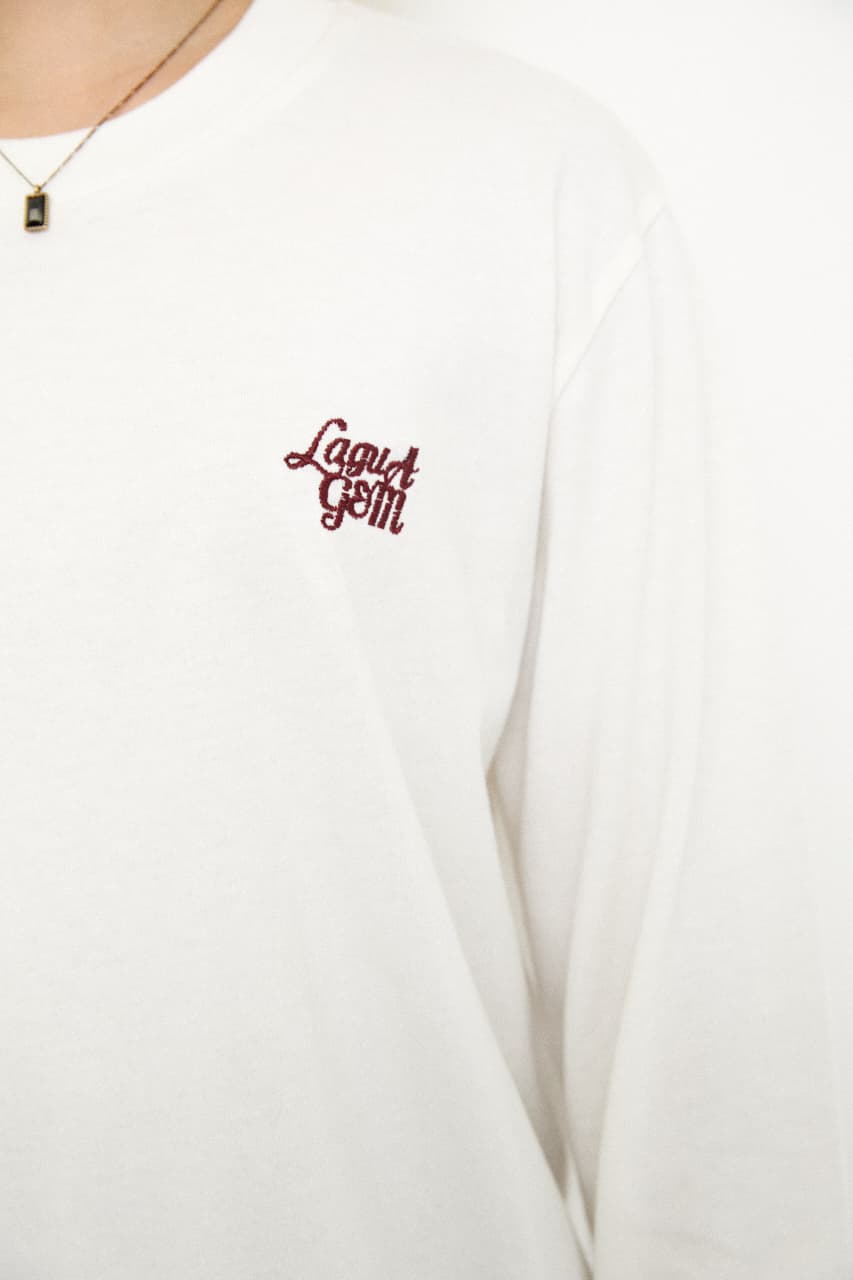LAGUA LOGO L／T 21A(S O/WHT): Tシャツ・カットソー(長袖)バロック 
