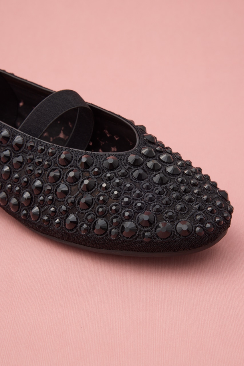 ストーンソーンバレエフラット BLK 23.0cm