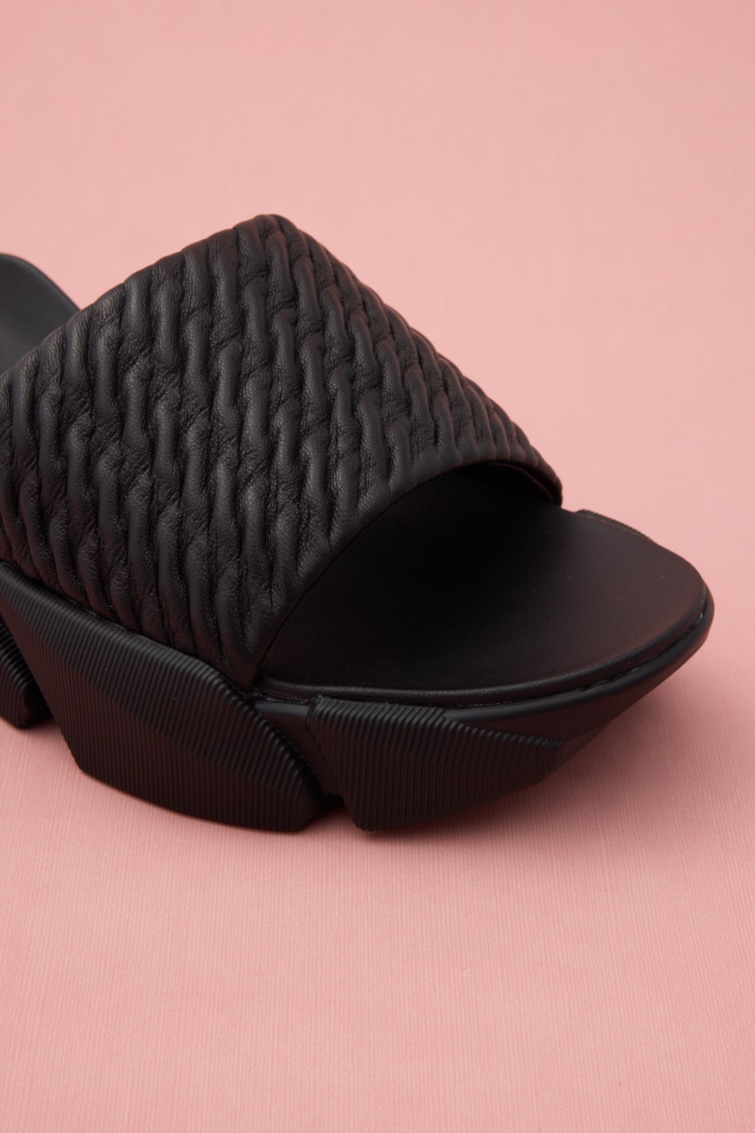 ガボンボリュームサンダル BLK 24.5cm