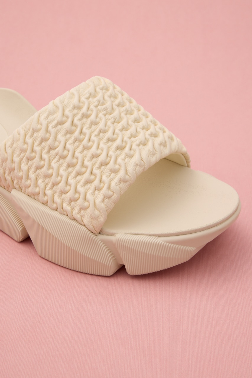 ガボンボリュームサンダル WHT 23.5cm