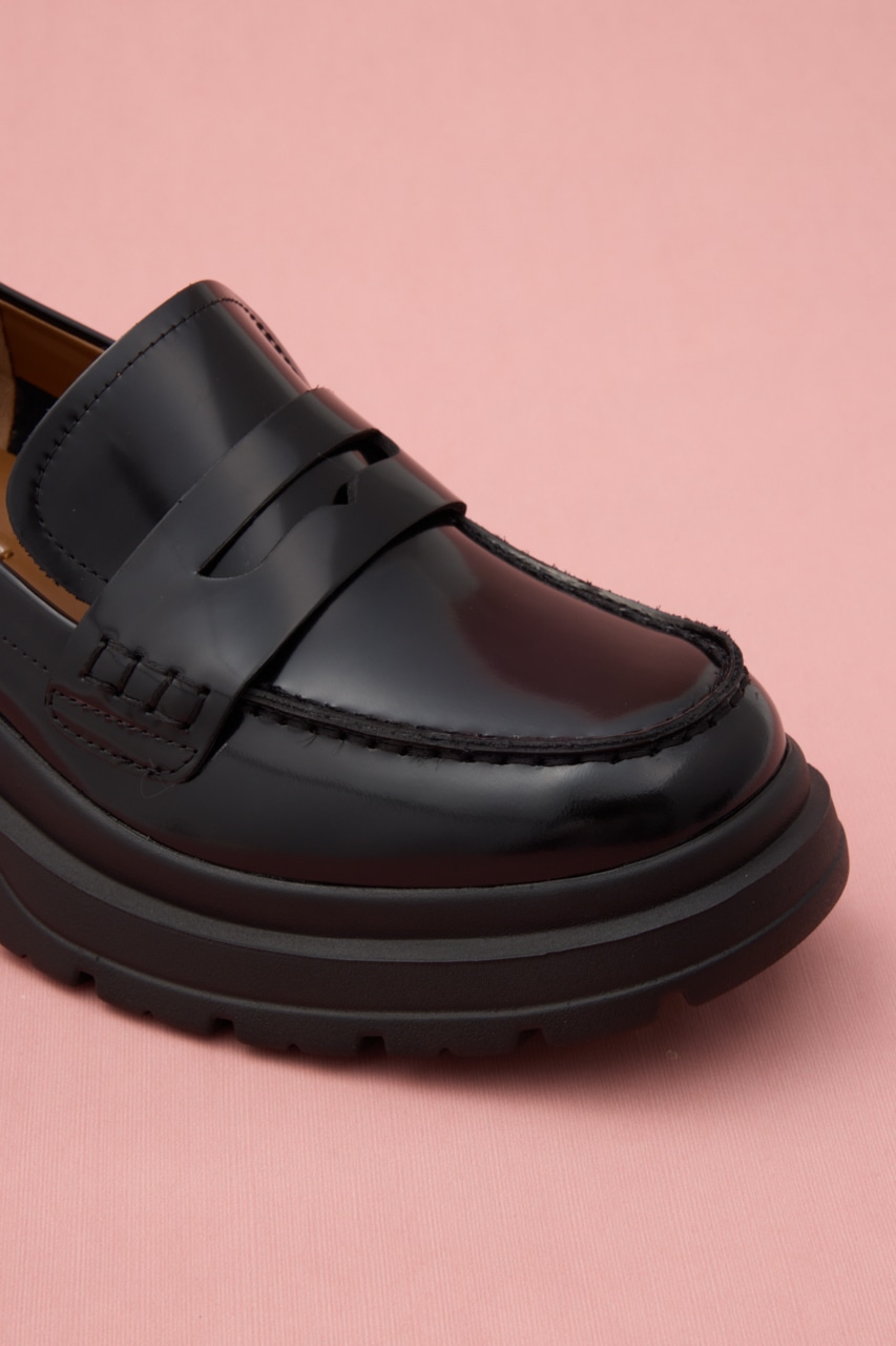 ボリュームライトローファー BLK 24.0cm