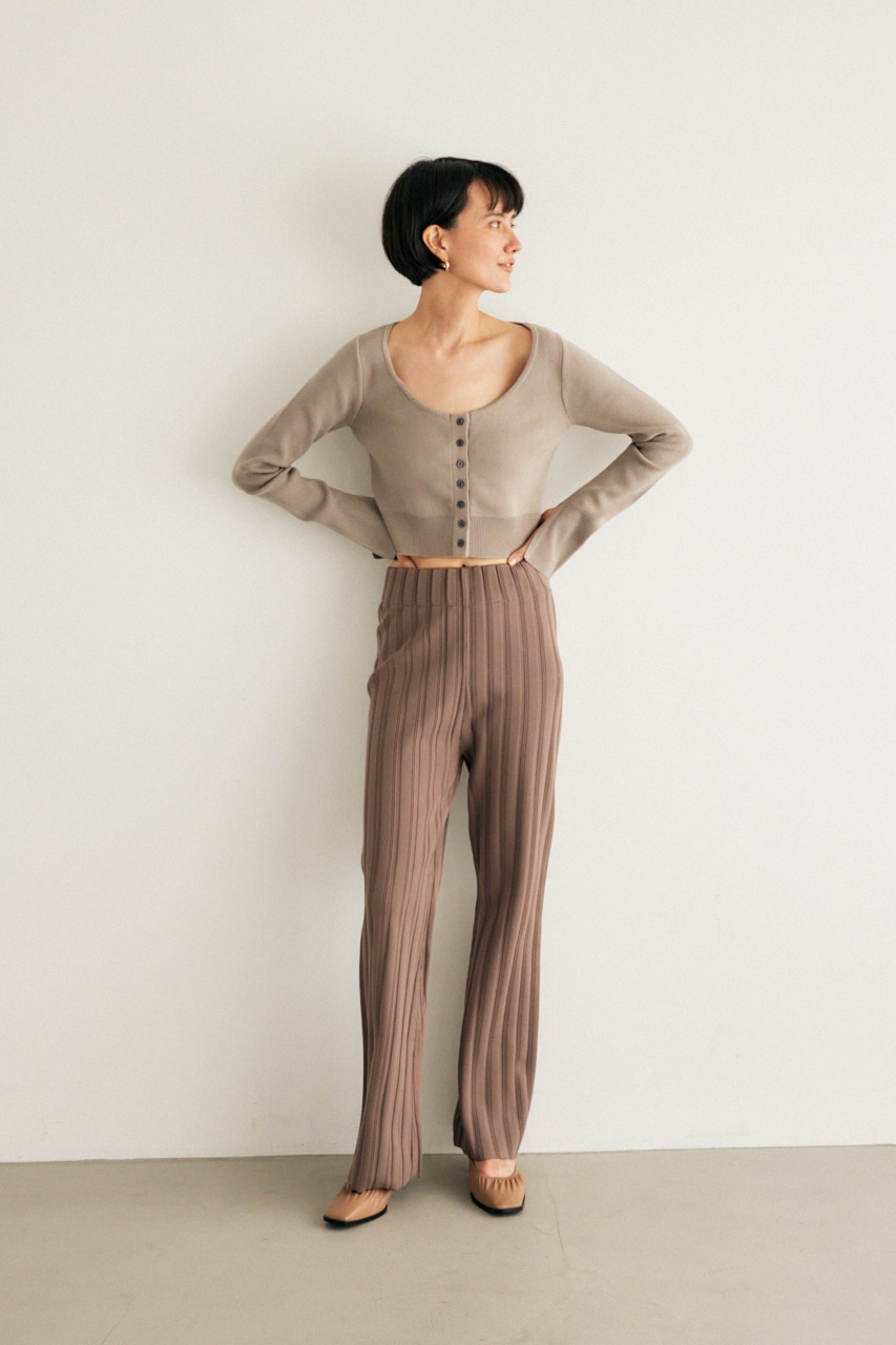 【M_】SHORT KNIT BUTTON UP トップス