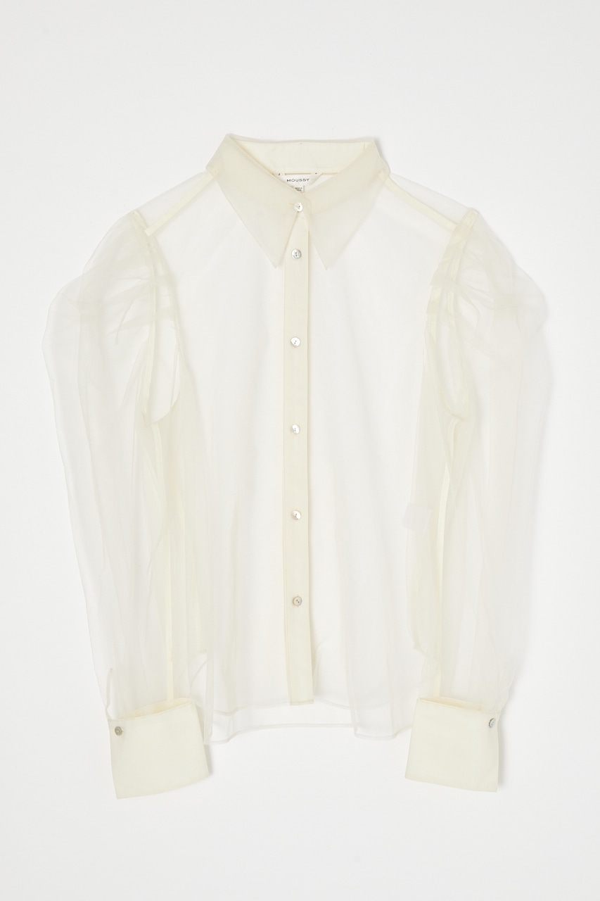 MOUSSY | 【HOLIDAY COLLECTION】TULLE LAYERED シャツ (シャツ 