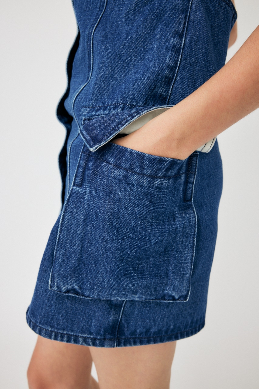 MOUSSY | DENIM CARGO MINI ドレス (ワンピース(ロング） ) |SHEL'TTER