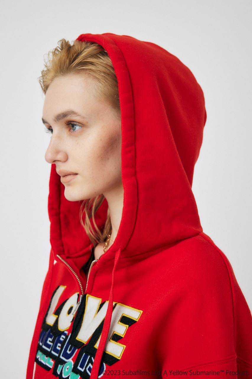 YELLOW SUBMARINE ZIP フーディー RED FREE
