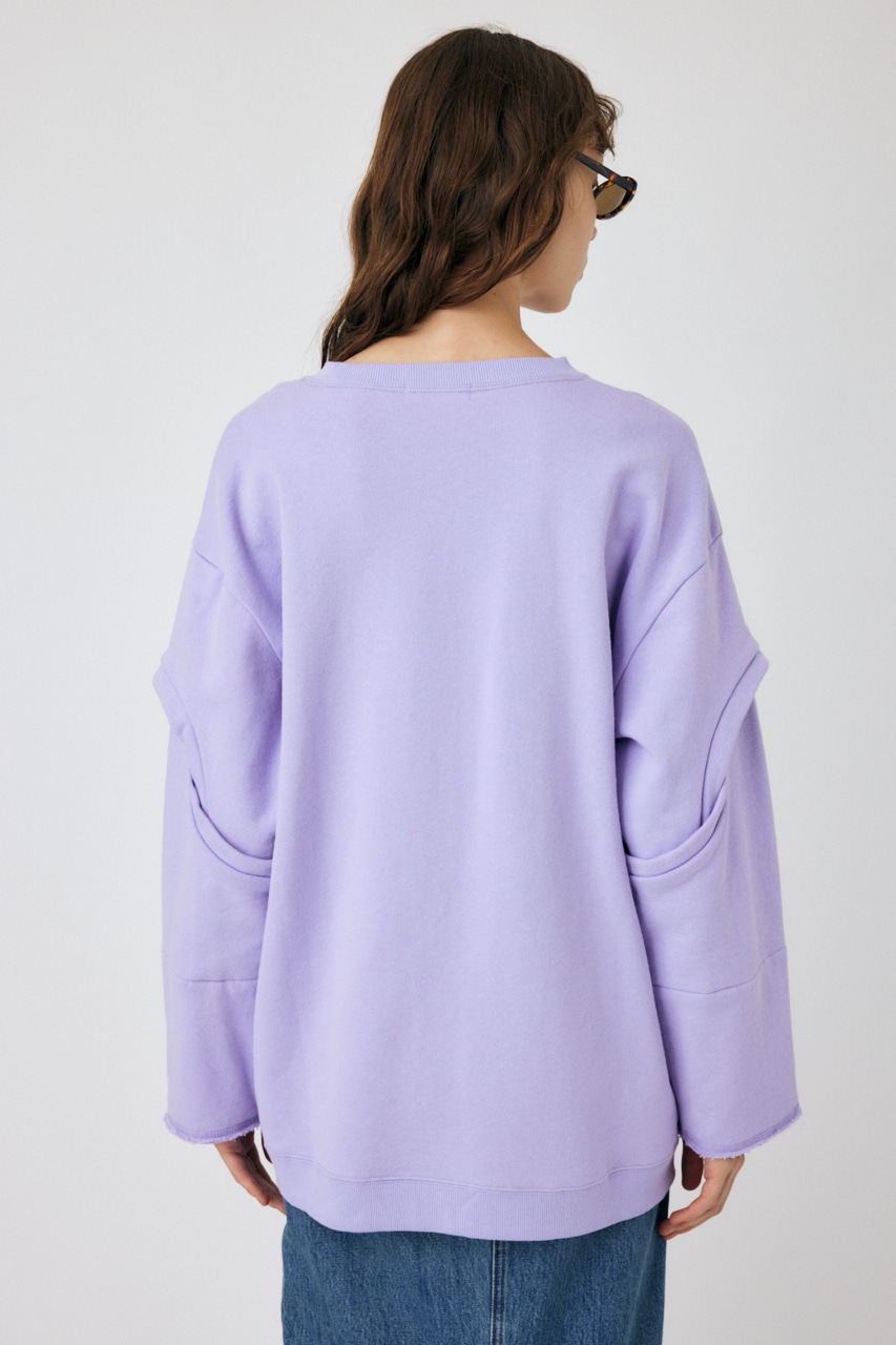 MOUSSY | OPEN SLEEVE スウェット (Tシャツ・カットソー(長袖) ) |SHEL