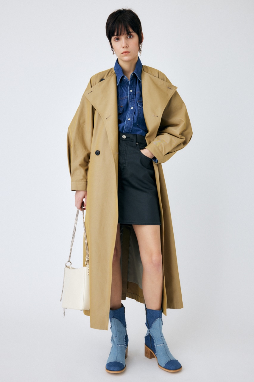 MOUSSY | COLLARLESS TRENCH コート (コート ) |SHEL'TTER WEBSTORE