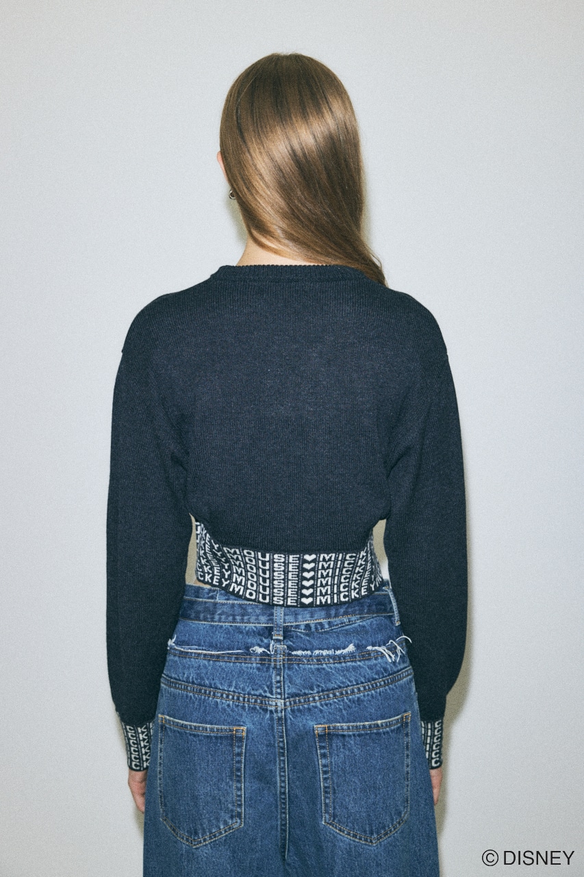 MD JACQUARD セーター BLK FREE