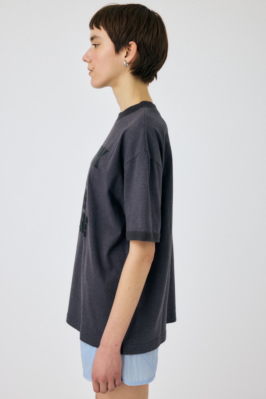 SLOGAN ビッグ TEE L/BLK FREE