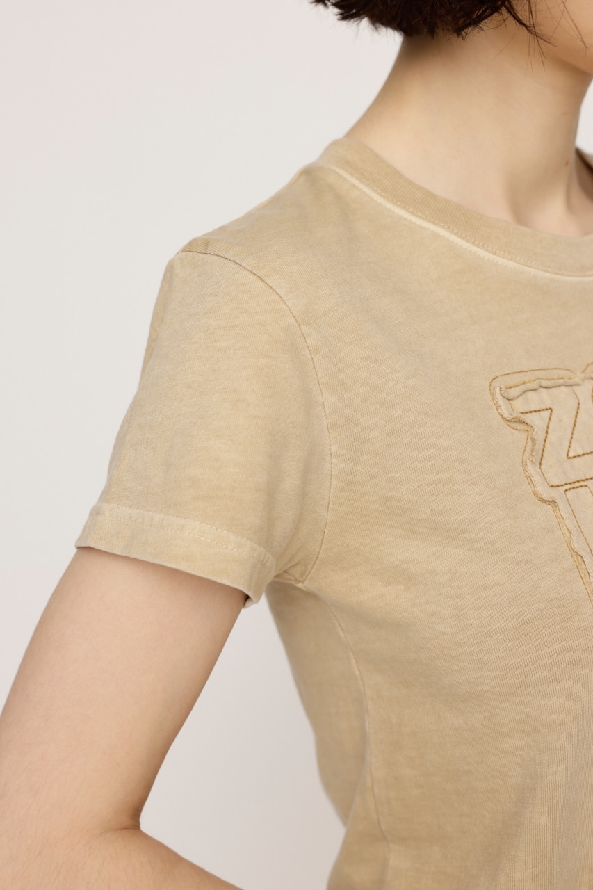 PATCH LOGO COMPACT Tシャツ L/BEG FREE