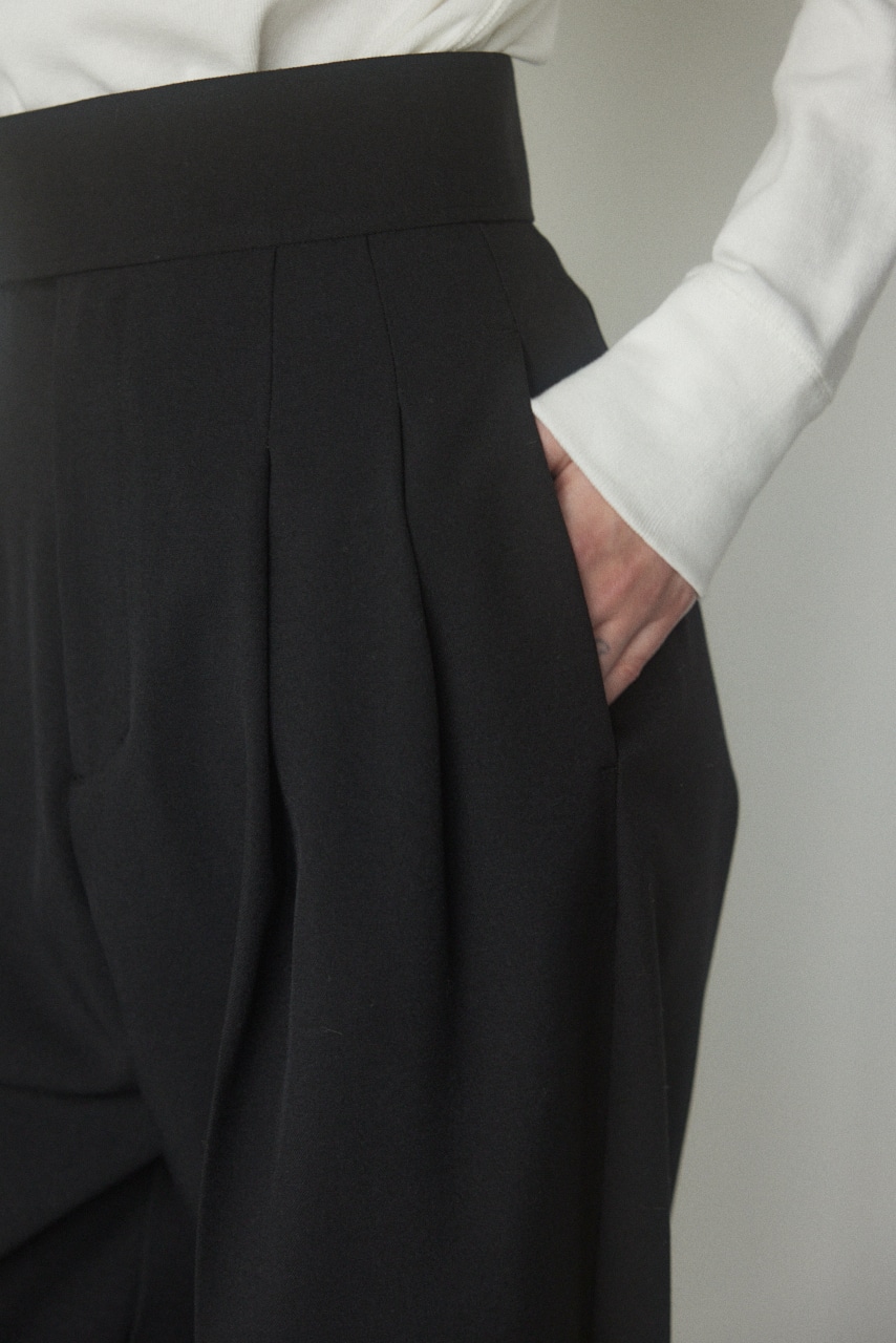 パンツ WIDE BELT TUCK PANTS BLACK BY MOUSSY | wide belt tuck pants (パンツ ) |SHEL'TTER