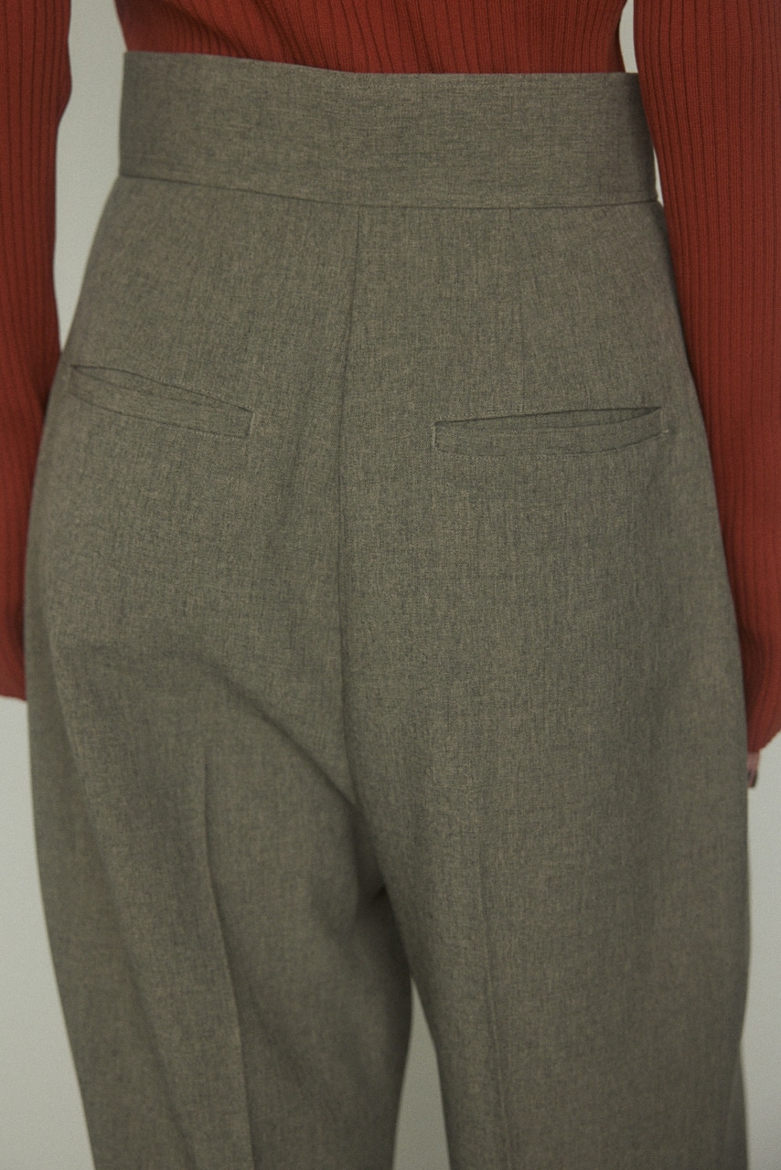 パンツ WIDE BELT TUCK PANTS BLACK BY MOUSSY | wide belt tuck pants (パンツ ) |SHEL'TTER